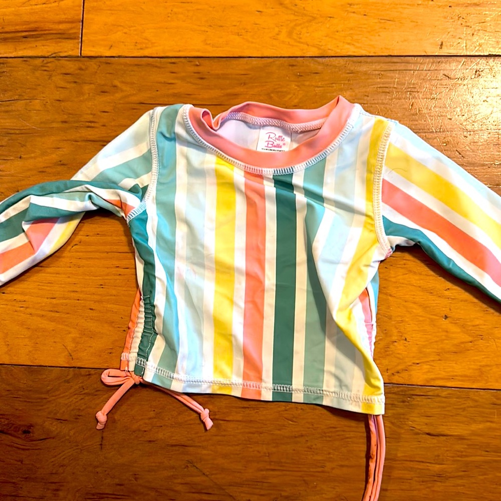 Ruffle Butt Rashguard Top 12-18 months